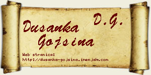 Dušanka Gojšina vizit kartica